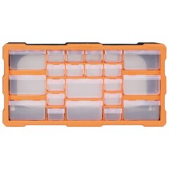 vidaXL mitme sahtliga organiseerija 22 sahtliga 49 x 16 x 25,5 cm цена и информация | Ящики для инструментов, держатели | kaup24.ee