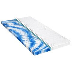 vidaXL pealismadrats 100 x 200 cm geeljas vaht 7 cm цена и информация | Простыни | kaup24.ee