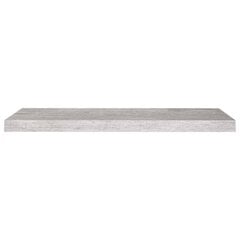 vidaXL seinariiulid 2 tk, betoonhall, 80 x 23,5 x 3,8 cm MDF цена и информация | Полки | kaup24.ee