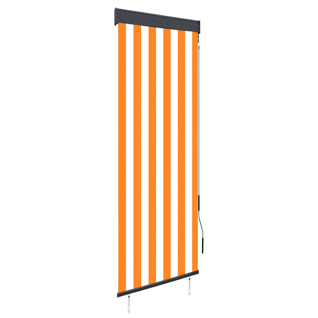 vidaXL väliruloo 60 x 250 cm, valge ja oranž цена и информация | Rulood | kaup24.ee