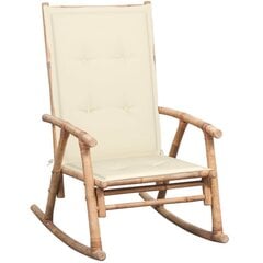 Кресло-качалка с подушкой, коричневое цена и информация | Кресла в гостиную | kaup24.ee