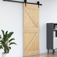 vidaXL uks, 95 x 210 cm, männipuit цена и информация | Межкомнатные двери | kaup24.ee