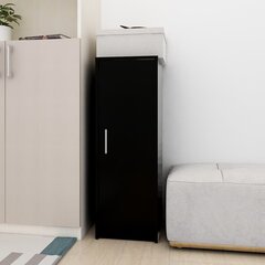 vidaXL kingakapp, must, 32 x 35 x 92 cm, puitlaastplaat цена и информация | Полки для обуви, банкетки | kaup24.ee