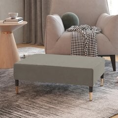 Jalapink vidaXL, helehall, 78 x 56 x 32 cm, samet цена и информация | Кресла-мешки и пуфы | kaup24.ee