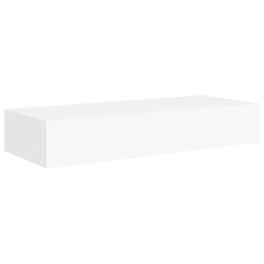 vidaXL sahtlitega seinariiulid, 2 tk, valge, 60x23,5x10 cm MDF цена и информация | Полки | kaup24.ee