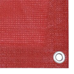 vidaXL rõdusirm, punane, 75 x 300 cm, HDPE цена и информация | Зонты, маркизы, стойки | kaup24.ee