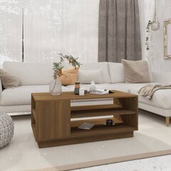 vidaXL kohvilaud, pruun tamm, 102 x 55 x 43 cm, puitlaastplaat цена и информация | Журнальные столики | kaup24.ee