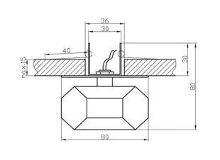 Valgusti Candellux hind ja info | Laelambid | kaup24.ee