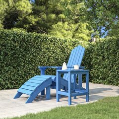 vidaXL aialaud Adirondack, sinine, 38 x 38 x 46 cm, HDPE цена и информация | Садовые столы и столики | kaup24.ee