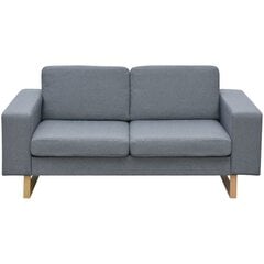 Двухместный светло-серый диван цена и информация | Диваны | kaup24.ee