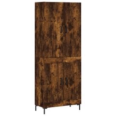 vidaXL kõrge kapp, suitsutatud tamm, 69,5 x 34 x 180 cm, tehispuit цена и информация | Комоды | kaup24.ee