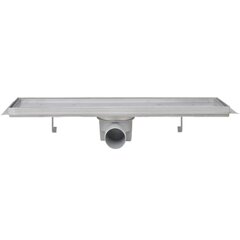 vidaXL lineaarne duši äravoolusüsteem 2 tk 530x140 mm roostevaba teras цена и информация | Душевые сливы | kaup24.ee