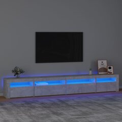 VidaXL telerialus LED-tuledega, hall цена и информация | Тумбы под телевизор | kaup24.ee