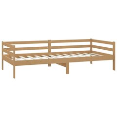 Voodi madratsiga, madrats 90x200cm, täismännipuit, VidaXL цена и информация | Кровати | kaup24.ee