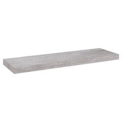 vidaXL seinariiulid 4 tk, betoonhall, 80 x 23,5 x 3,8 cm MDF цена и информация | Полки | kaup24.ee