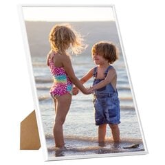 vidaXL fotoraami kollaaž 5 tk, seinale või lauale, valge, 70 x 90 cm цена и информация | Рамки, фотоальбомы | kaup24.ee