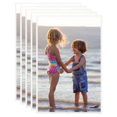 vidaXL fotoraami kollaaž 5 tk, seinale või lauale, valge, 70 x 90 cm цена и информация | Рамки, фотоальбомы | kaup24.ee