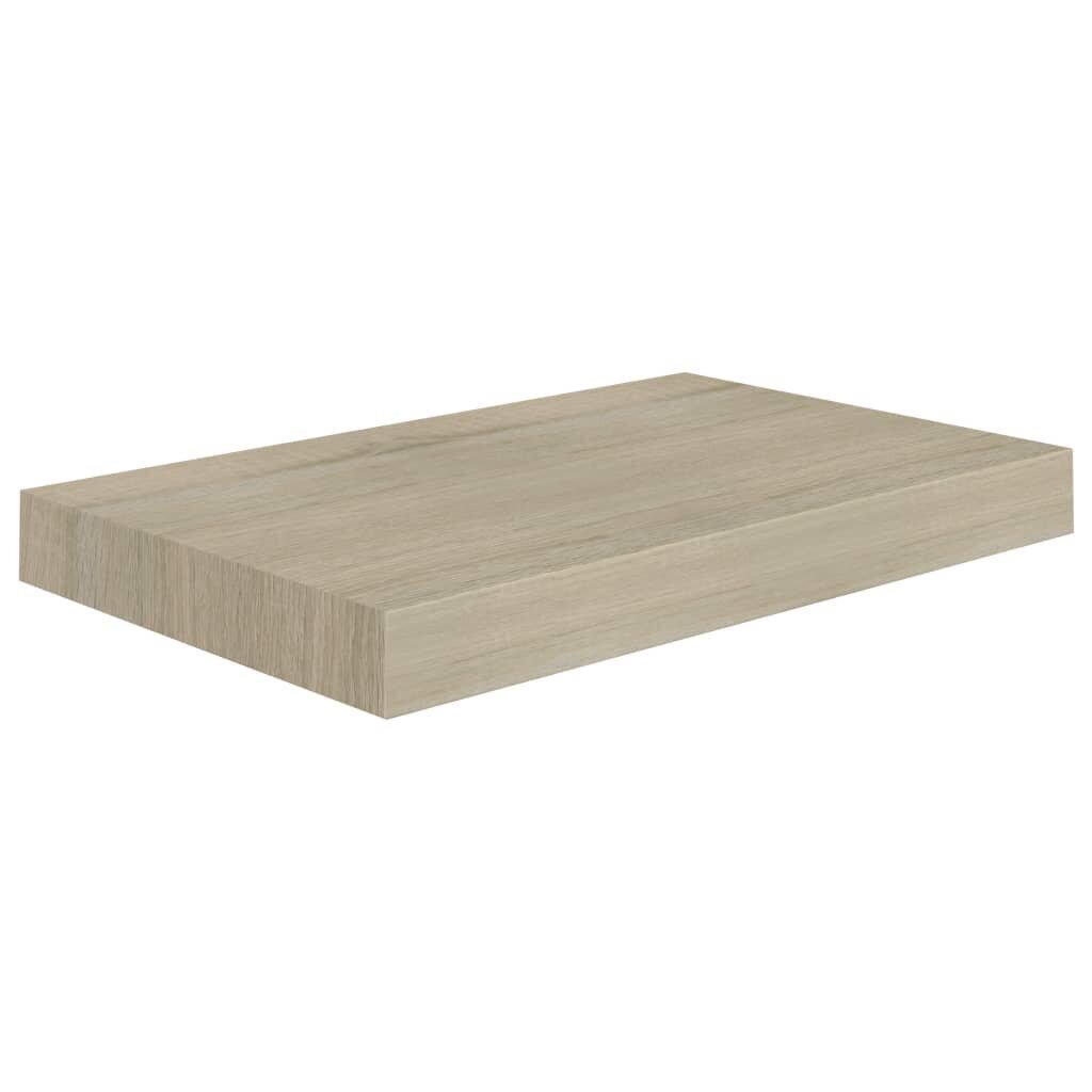 vidaXL seinariiul, tammevärvi, 40 x 23 x 3,8 cm MDF цена и информация | Riiulid | kaup24.ee