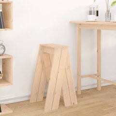 vidaXL pukid 2 tk, 40 x 40 x 75 cm, männipuit цена и информация | Стулья для кухни и столовой | kaup24.ee