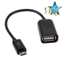 OTG USB - MicroUSB, 15 cm цена и информация | Адаптеры и USB-hub | kaup24.ee