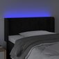 vidaXL LED-voodipeats, must, 103x16x78/88 cm, samet цена и информация | Voodid | kaup24.ee