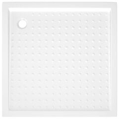 vidaXL dušialus täppidega, valge, 80 x 80 x 4 cm ABS цена и информация | Стойки для душа | kaup24.ee