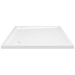 vidaXL dušialus täppidega, valge, 80 x 80 x 4 cm ABS цена и информация | Стойки для душа | kaup24.ee