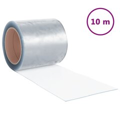 vidaXL uksekardin läbipaistev 200 mm x 1,6 mm 10 m PVC hind ja info | Ukse hinged, tarvikud | kaup24.ee