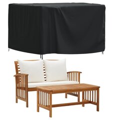 vidaXL aiamööbli kate, must, 135x135x90 cm, veekindel 420D цена и информация | Подушки, наволочки, чехлы | kaup24.ee