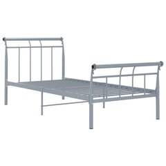 vidaXL voodiraam, hall, metall, 100 x 200 cm цена и информация | Кровати | kaup24.ee