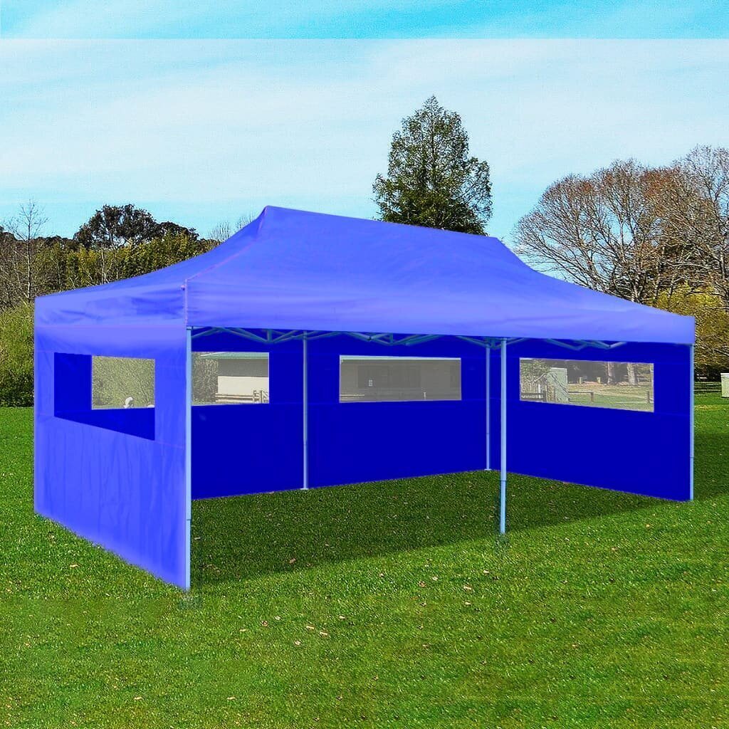 vidaXL sinine kokkupandav pop-up peotelk, 580 x 291 x 315 cm hind ja info | Varikatused ja aiapaviljonid | kaup24.ee