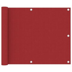 vidaXl rõdusirm, punane, 75 x 600 cm, oxford-kangas цена и информация | Зонты, маркизы, стойки | kaup24.ee