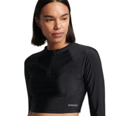 Superdry naiste Cropped Rash top ujumissärk hind ja info | Naiste ujumisriided | kaup24.ee