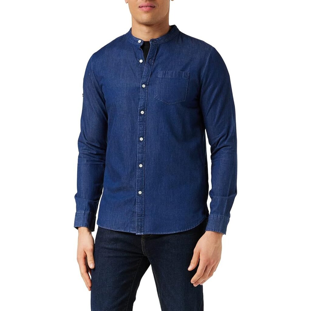 Meeste Superdry Studios Chambray Grandad tavaline särk hind ja info | Meeste särgid ja triiksärgid | kaup24.ee