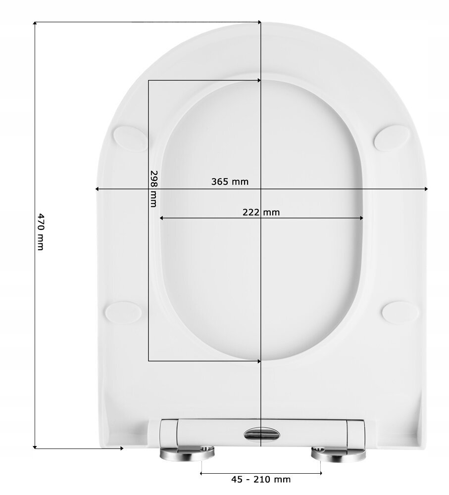 Granitan tualettruumi iste Rivo Slim hind ja info | WC-poti tarvikud | kaup24.ee