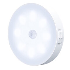 Elight W3 Wall Fix Led 1W ööaku Lamp 6000K liikumise/hämaruse anduriga USB-C White hind ja info | Rippvalgustid | kaup24.ee