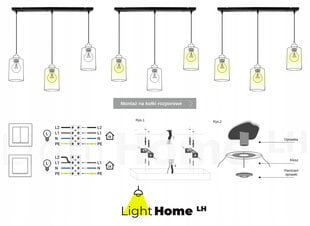 LightHome rippvalgusti Panta hind ja info | Rippvalgustid | kaup24.ee