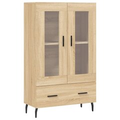 vidaXL kõrge kapp, Sonoma tamm, 69,5 x 31 x 115 cm, tehispuit цена и информация | Комоды | kaup24.ee