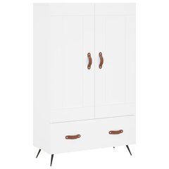 vidaXL kõrge kapp, valge, 69,5 x 31 x 115 cm, tehispuit цена и информация | Комоды | kaup24.ee