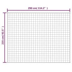 vidaXL raskustekk kreemjas 235x290 cm 15 kg kangas hind ja info | Tekid | kaup24.ee