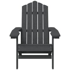 vidaXL Garden Adirondack toolid, 2 tk., antratsiitvärvi, HDPE цена и информация | Садовые стулья, кресла, пуфы | kaup24.ee