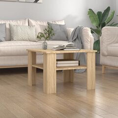 vidaXL kohvilaud, Sonoma tamm 60 x 60 x 42 cm puitlaastplaat цена и информация | Журнальные столики | kaup24.ee