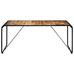 vidaXL söögilaud, 180 x 90 x 76 cm, töötlemata mangopuit hind ja info | Köögi- ja söögilauad | kaup24.ee