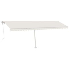 vidaXL automaatne varikatus LED, tuuleandur 600 x 350 cm kreemjas цена и информация | Зонты, маркизы, стойки | kaup24.ee