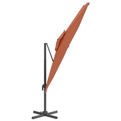 vidaXL päikesevari, terracotta, 400 x 300 cm цена и информация | Зонты, маркизы, стойки | kaup24.ee