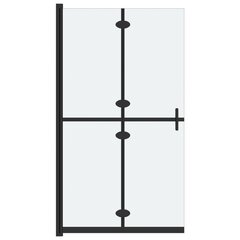 vidaXL kokkupandav dušinurga sein, matt ESG-klaas, 80 x 190 cm цена и информация | Душевые двери и стены | kaup24.ee