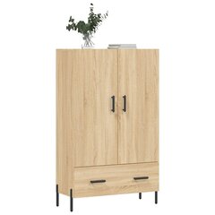 vidaXL kõrge kapp, Sonoma tamm, 69,5 x 31 x 115 cm, tehispuit цена и информация | Комоды | kaup24.ee