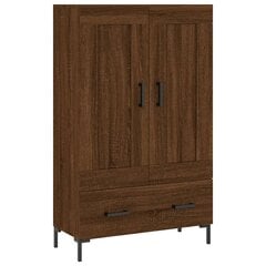 vidaXL kõrge kapp, pruun tamm, 69,5 x 31 x 115 cm, tehispuit цена и информация | Комоды | kaup24.ee