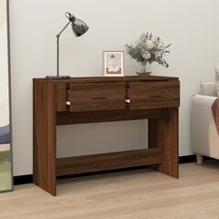 vidaXL konsoollaud, pruun tamm, 100 x 39 x 75 cm, tehispuit цена и информация | Столы-консоли | kaup24.ee