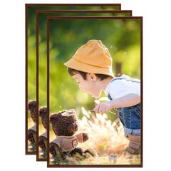 332199 vidaXL fotoraamid kollaaž 3 tk laua, pronks 13x18cm MDF цена и информация | Рамки, фотоальбомы | kaup24.ee